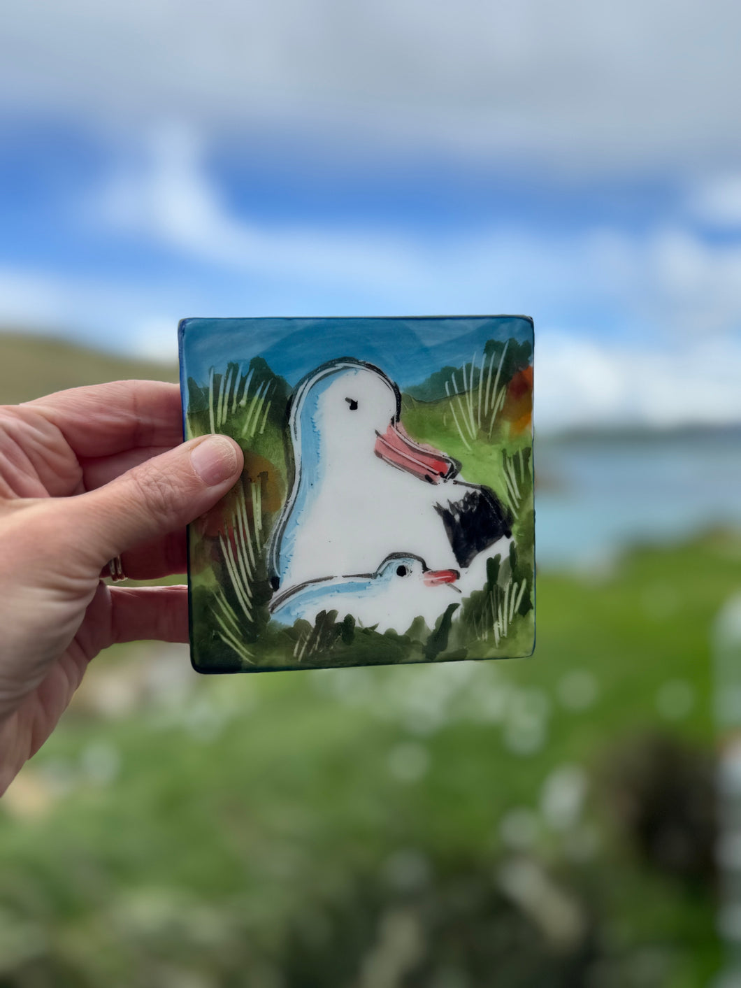 Albatross Tile / Coaster - Louise Thompson-Parker