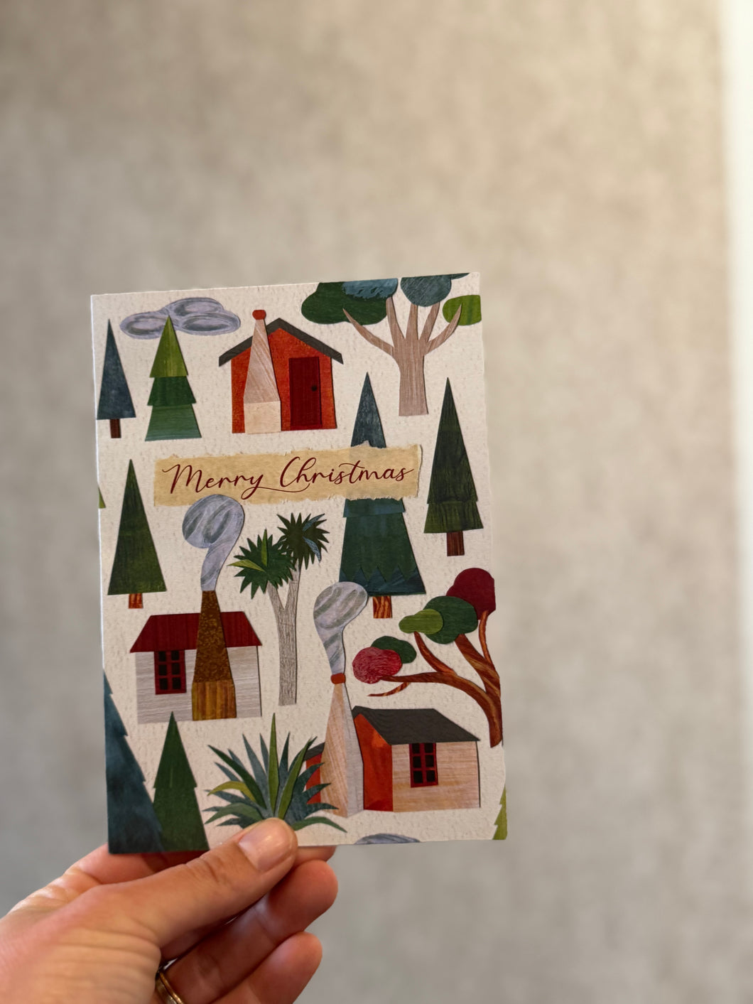 Christmas Card 'Trees and Cabins'