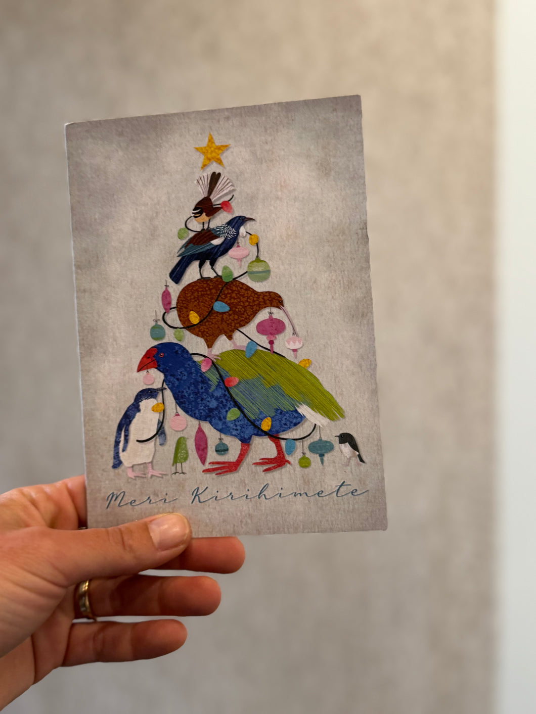 Christmas Card 'Birds in LIghts'