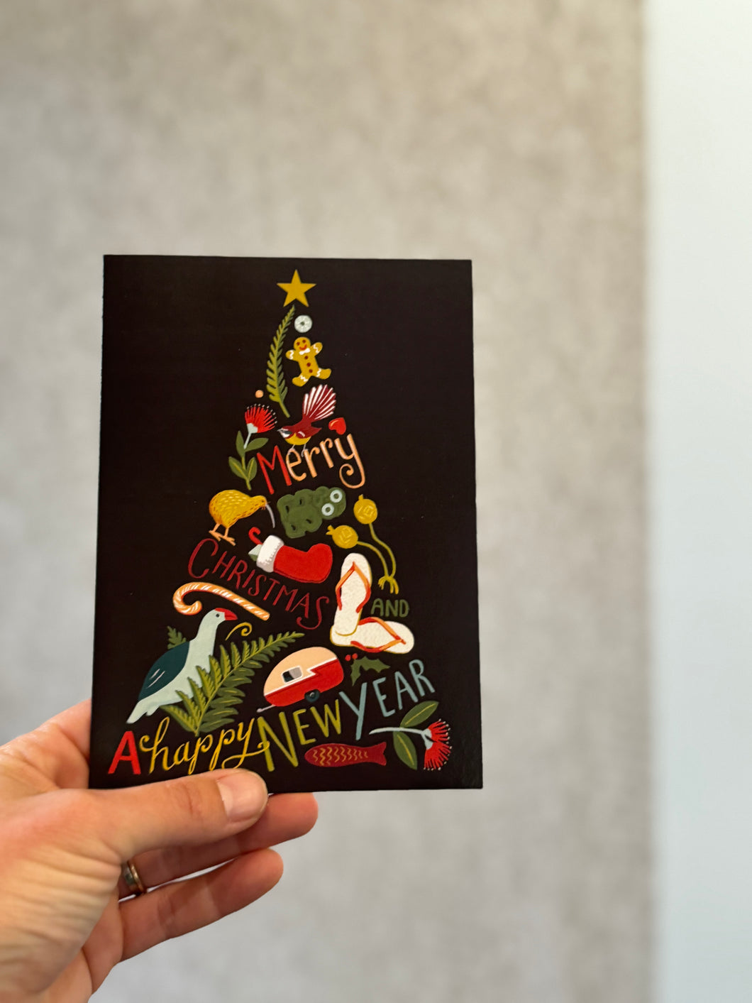 Christmas Card 'Kiwi Christmas Tree'