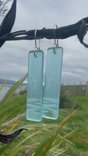 Load and play video in Gallery viewer, Stone Arrow Albatross Earrings

