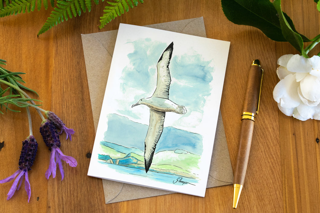 Georgette Thompson Albatross Greeting Card - Frequent Flyer